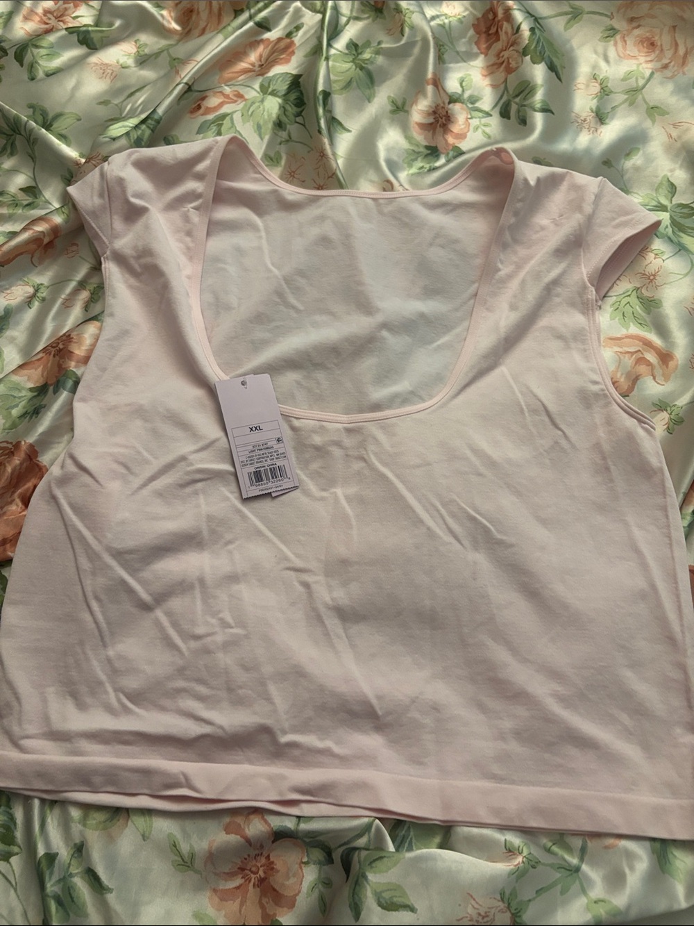 wild fable Light Pink Scoop Neck Crop Top